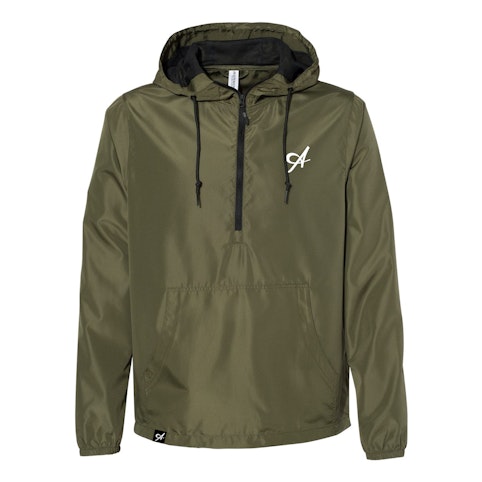 Airfield supply co. - SMALL ARMY GREEN WINDBREAKER