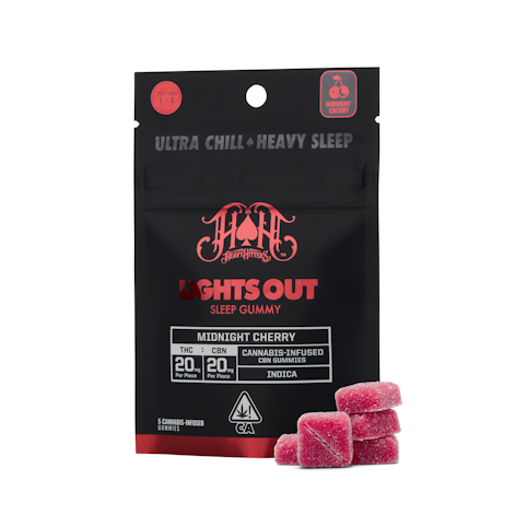 Heavy hitters - MIDNIGHT CHERRY - LIGHTS OUT GUMMIES
