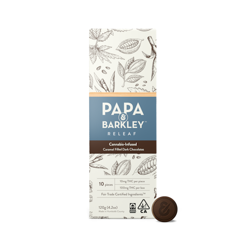 Papa & barkley - DARK CHOCOLATE CARAMEL FILLED BAR THC