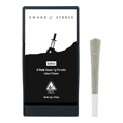 Sword & stoned - SATIVA 1G PREROLL - 5 PACK