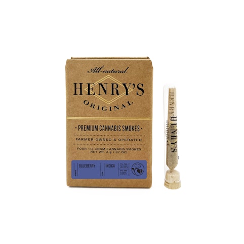 Henry's original - BLUEBERRY - .5G 4 PACK
