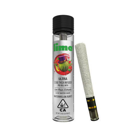 Lime - WATERMELON RUNTZ - ULTRA INFUSED PREROLL