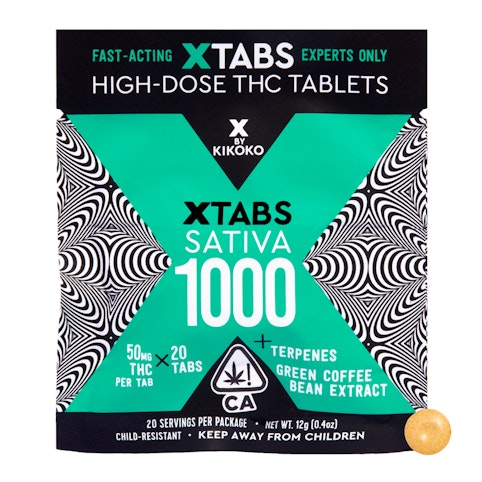 Kikoko - SATIVA XTABS 1000MG - 20 PACK