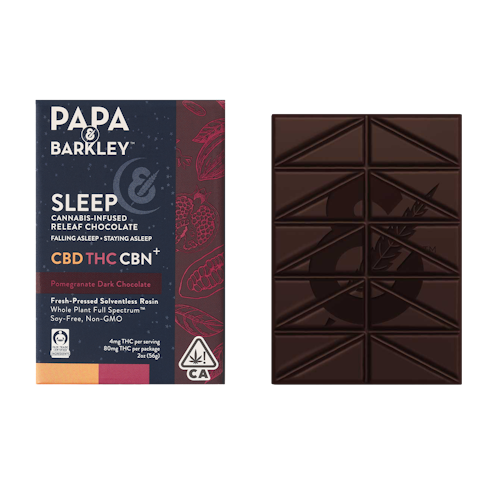 Papa & barkley - SLEEP DARK CHOCOLATE POMEGRANATE BAR