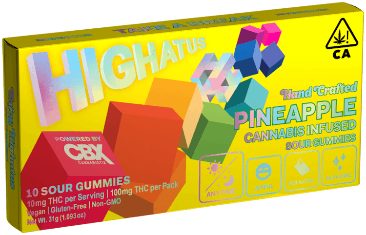 Highatus - PINEAPPLE GUMMIES 10PK