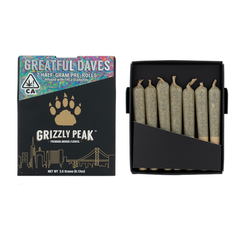 Grizzly peak - GREATFUL DAVE INFUSED - 7 PACK