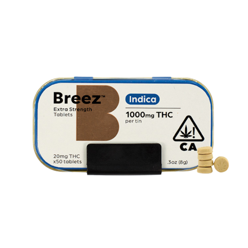 Breez - INDICA EXTRA STRENGTH TABLETS 1000MG (50CT)