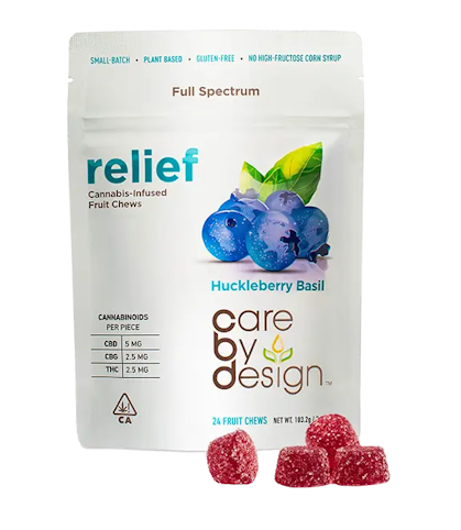 Care by design - RELIEF - HUCKLEBERRY BASIL GUMMIES